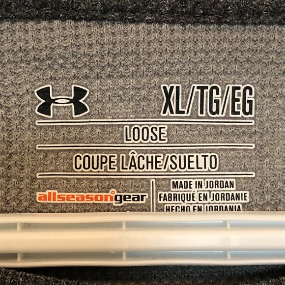 Under Armour Mens Long Sleeve Sweatshirt (2 Tone Grey) Size XL - Picture 3 of 3